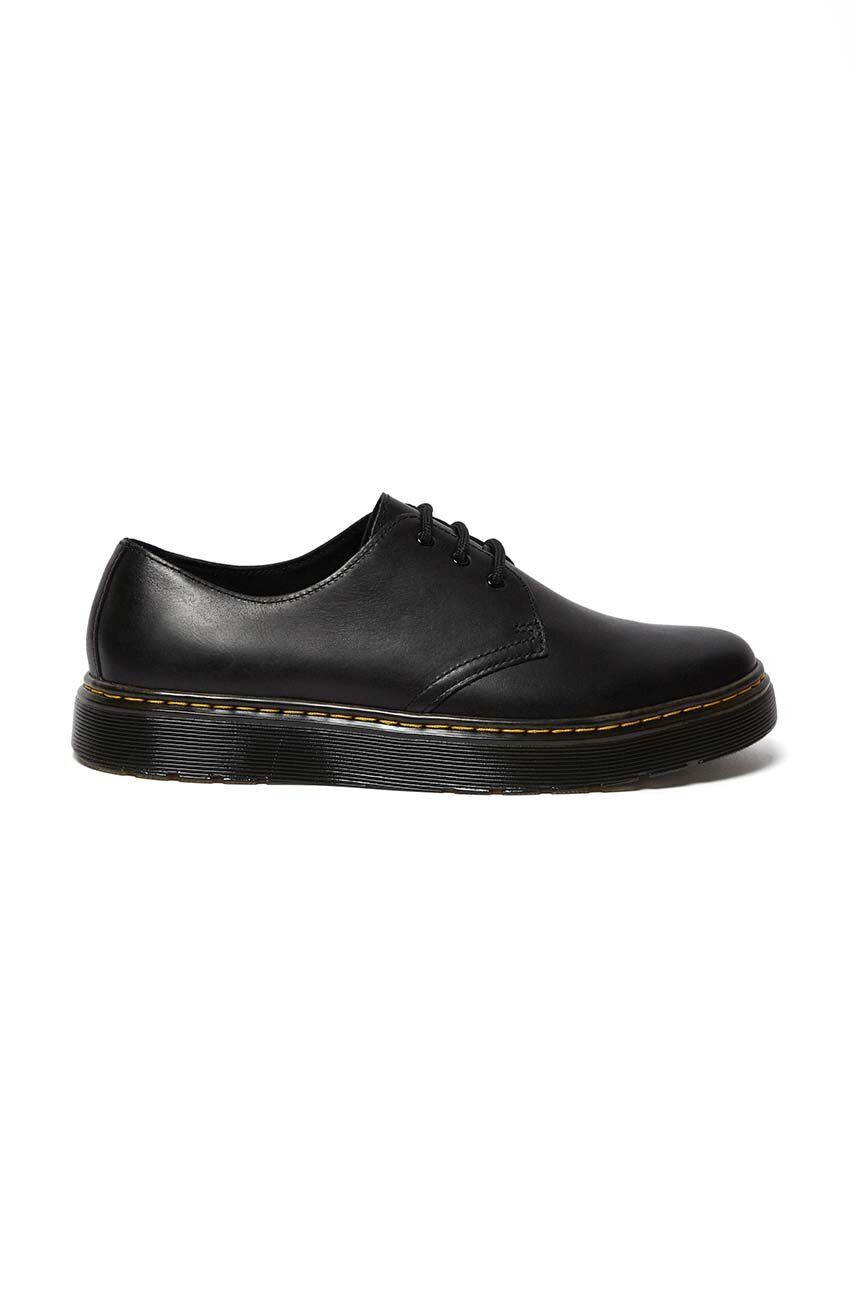 Δερμάτινα κλειστά παπούτσια Dr. Martens Thurston Lo χρώμα: μαύρο, DM26161001