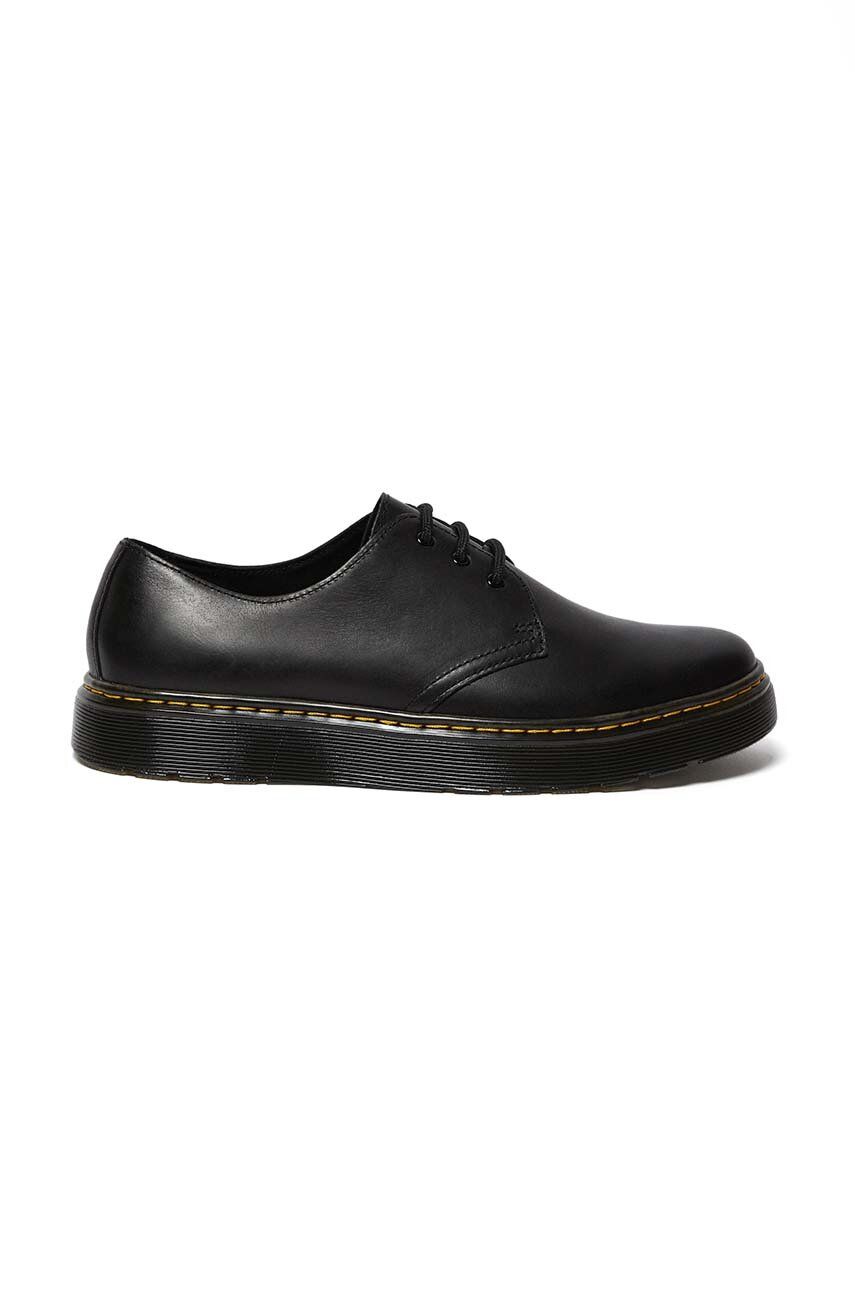 Dr. Martens pantofi de piele Thurston Lo barbati, culoarea negru, DM26161001