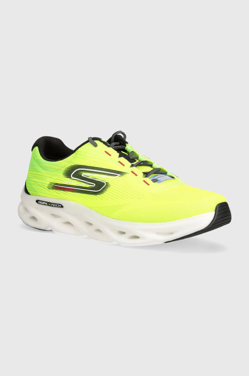 Skechers pantofi de alergat GO RUN Swirl Tech Speed culoarea verde