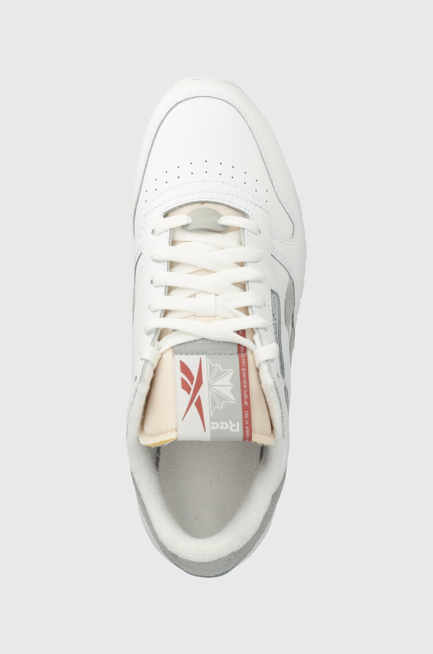 Δερμάτινα αθλητικά παπούτσια Reebok Classic Classic Leather CLASSIC LEATHER χρώμα: άσπρο, 100074346 100074346 φωτογραφία