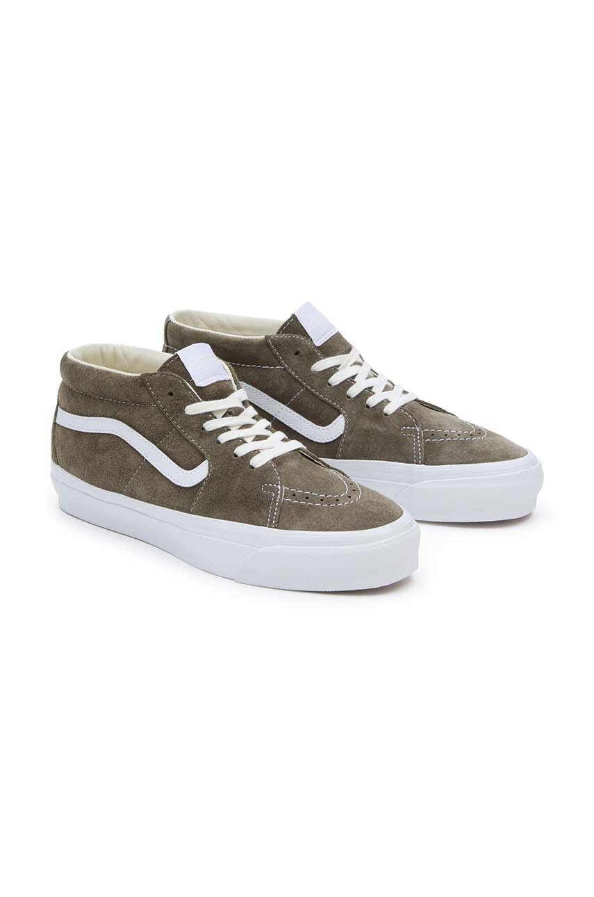 Πάνινα παπούτσια Vans Premium Standards Sk8-Mid Reissue 83 χρώμα: καφέ, VN000CQQCHZ1 φωτογραφία