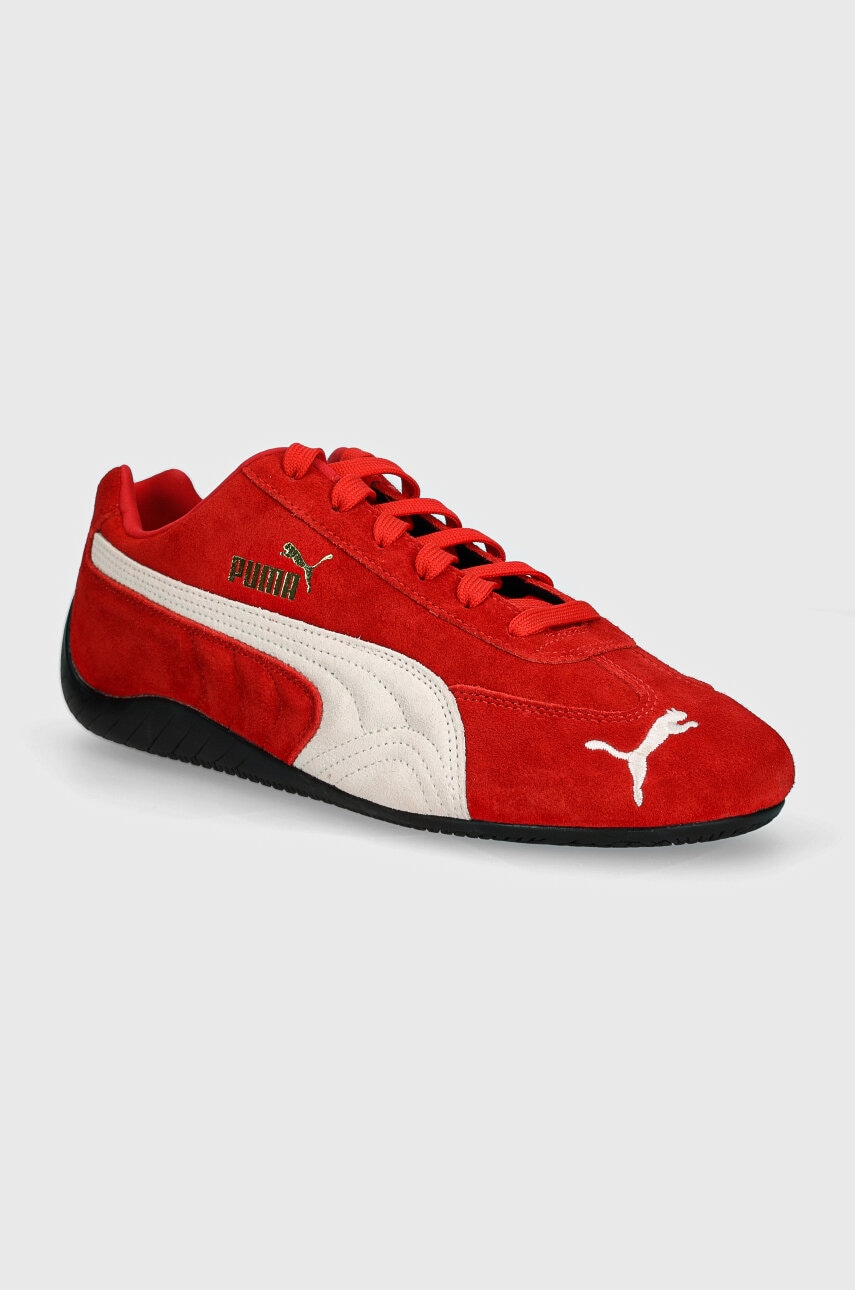 Puma sneakers din piele intoarsă Speedcat OG culoarea rosu, 398846