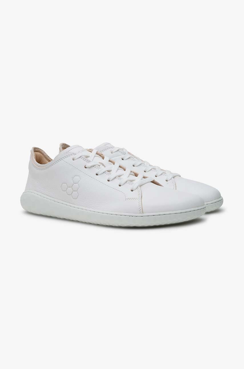 Δερμάτινα αθλητικά παπούτσια Vivobarefoot GEO COURT III χρώμα: άσπρο, 301056 φωτογραφία