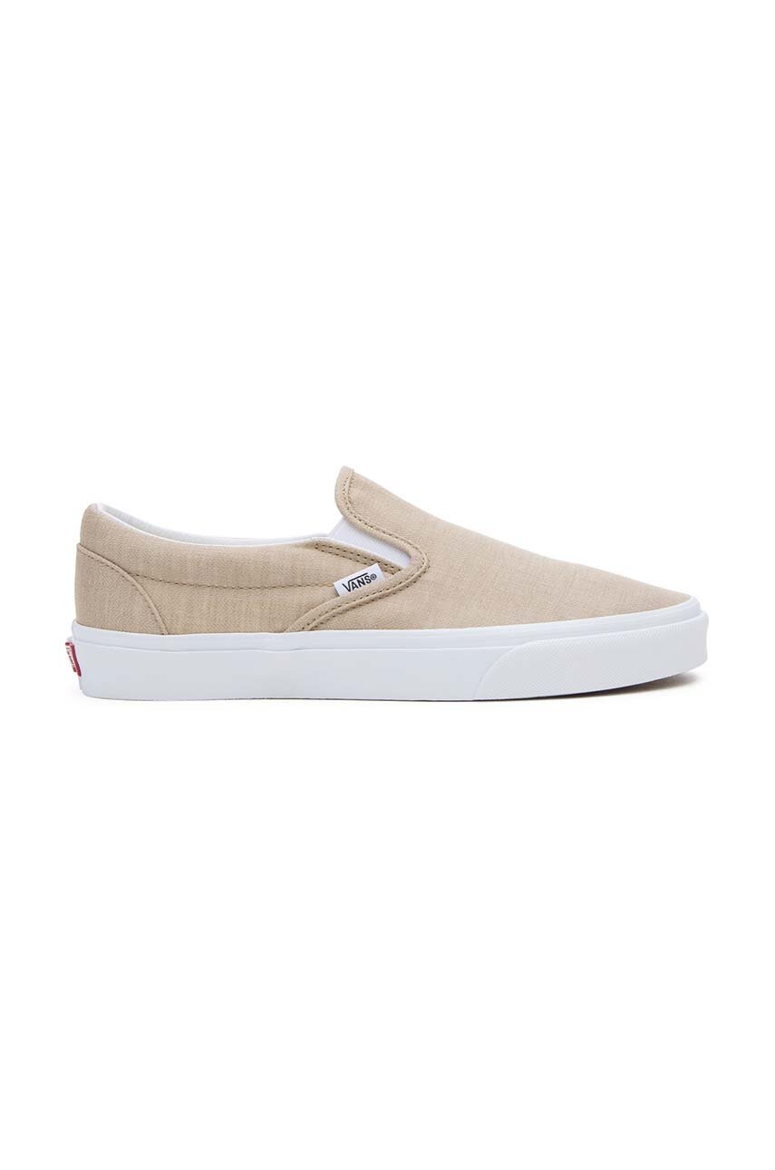 Vans tenisi Classic Slip-On culoarea bej, VN0009Q74MG1