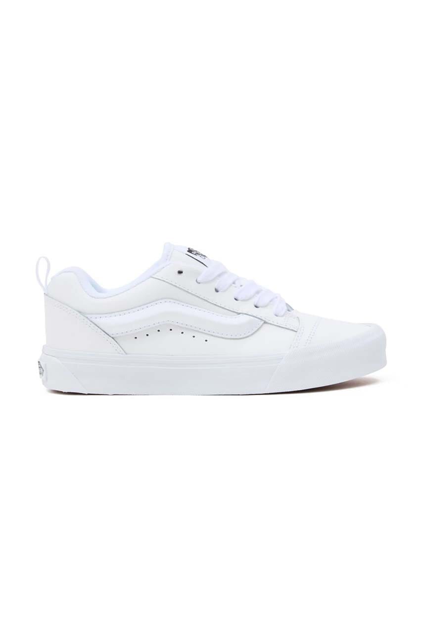 Vans tenisi Knu Skool culoarea alb, VN0009QCW001