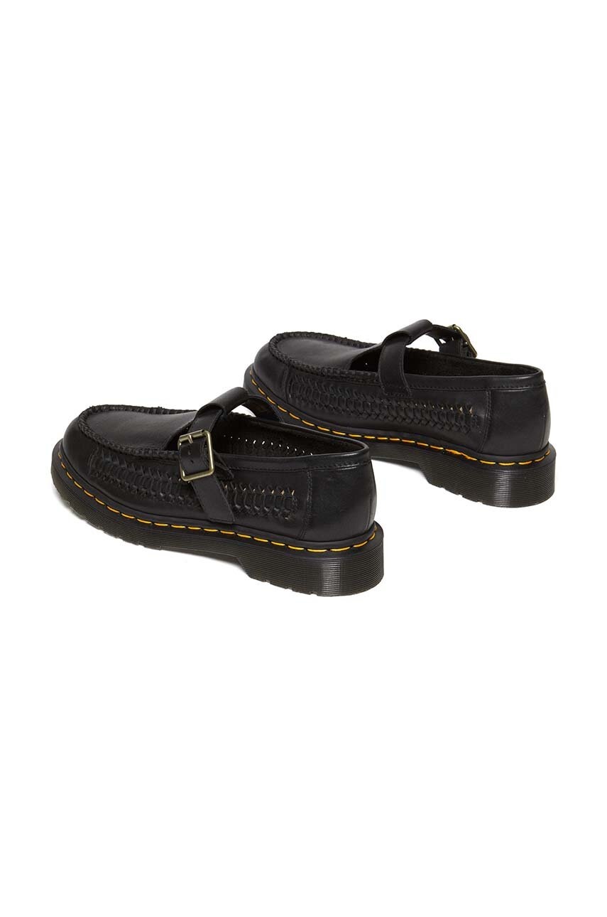 Шкіряні туфлі Dr. Martens Adrian T Bar колір чорний DM31622001 