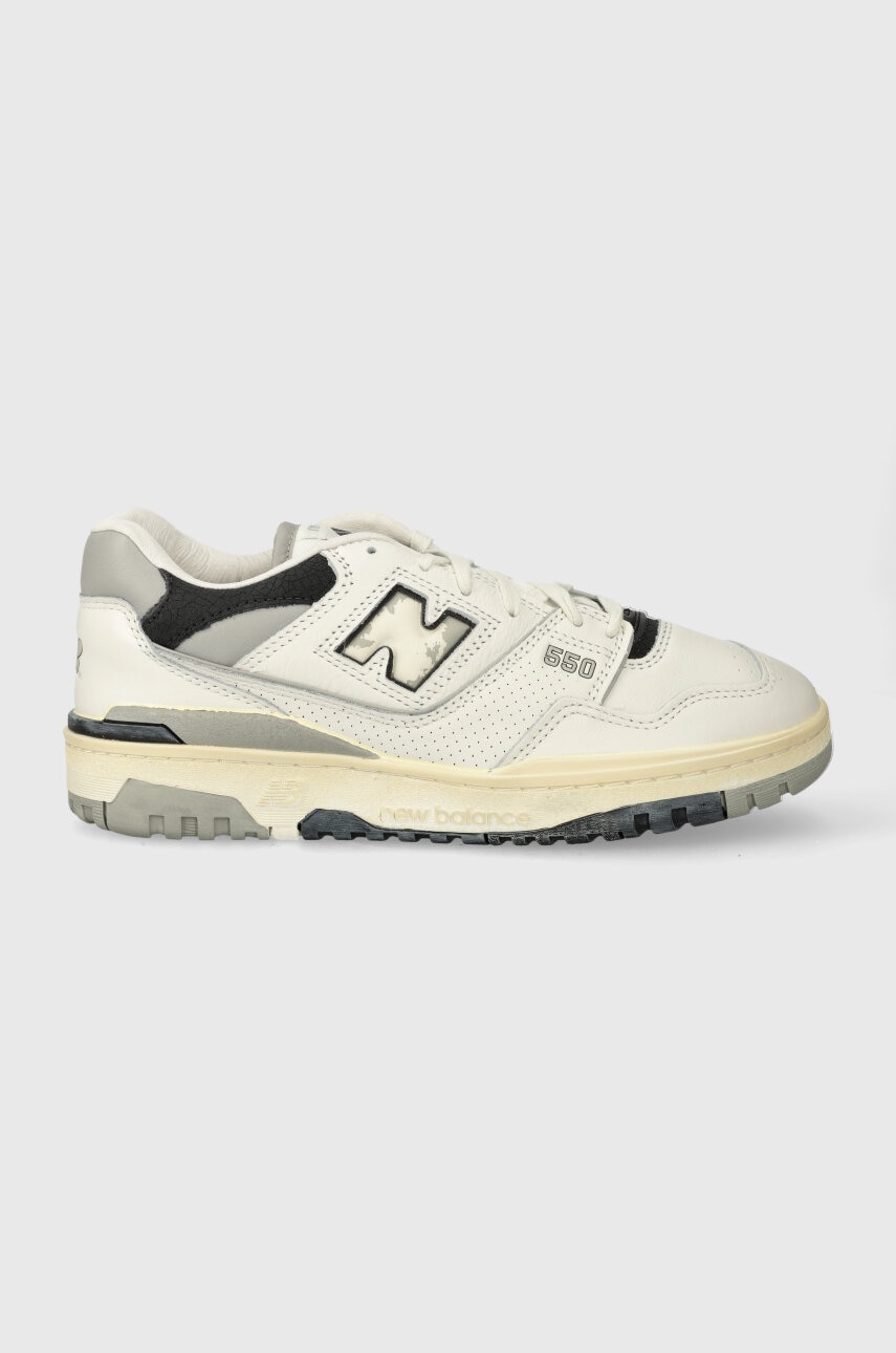 Levně Kožené sneakers boty New Balance BB550VGB bílá barva, BB550VGB