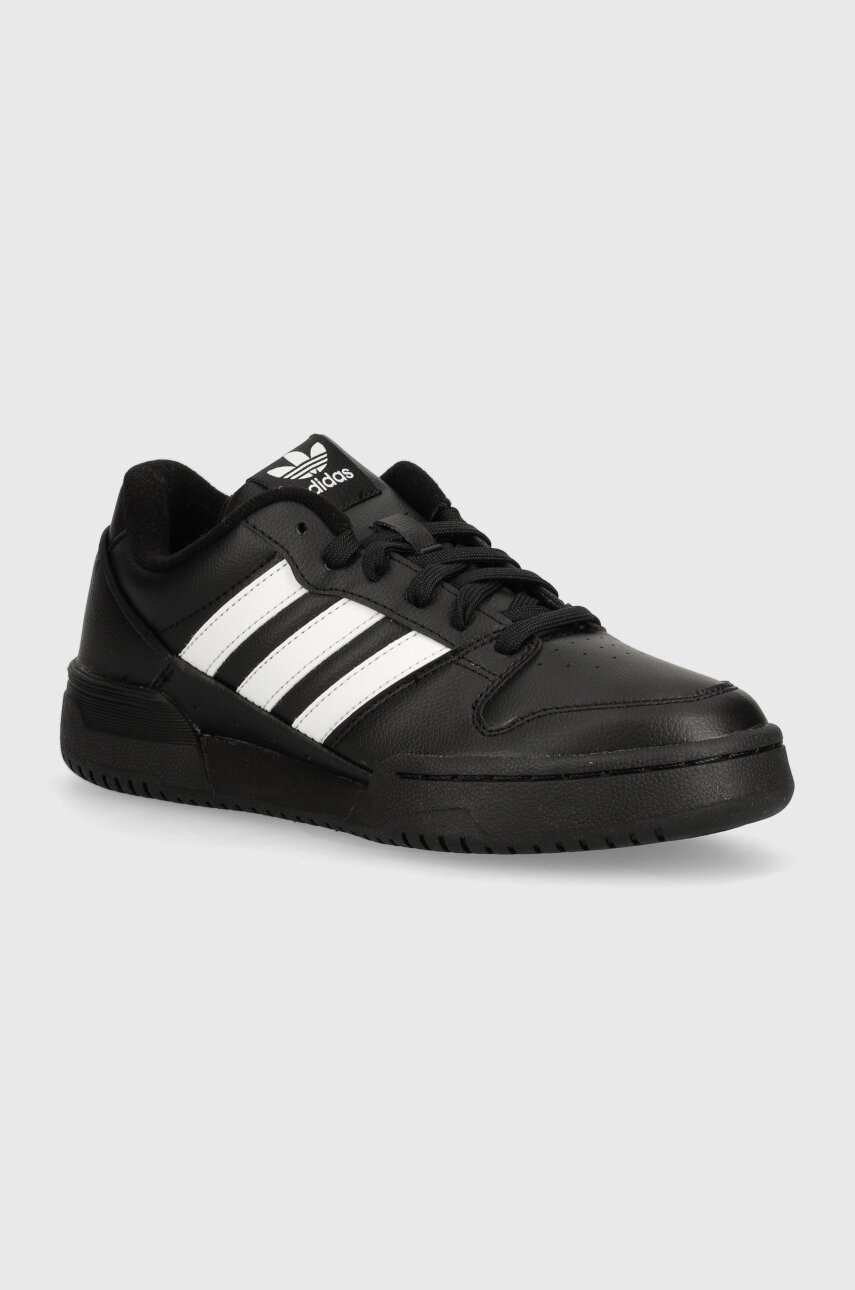 Kožené tenisky adidas Originals Team Court 2 STR černá barva, ID6630