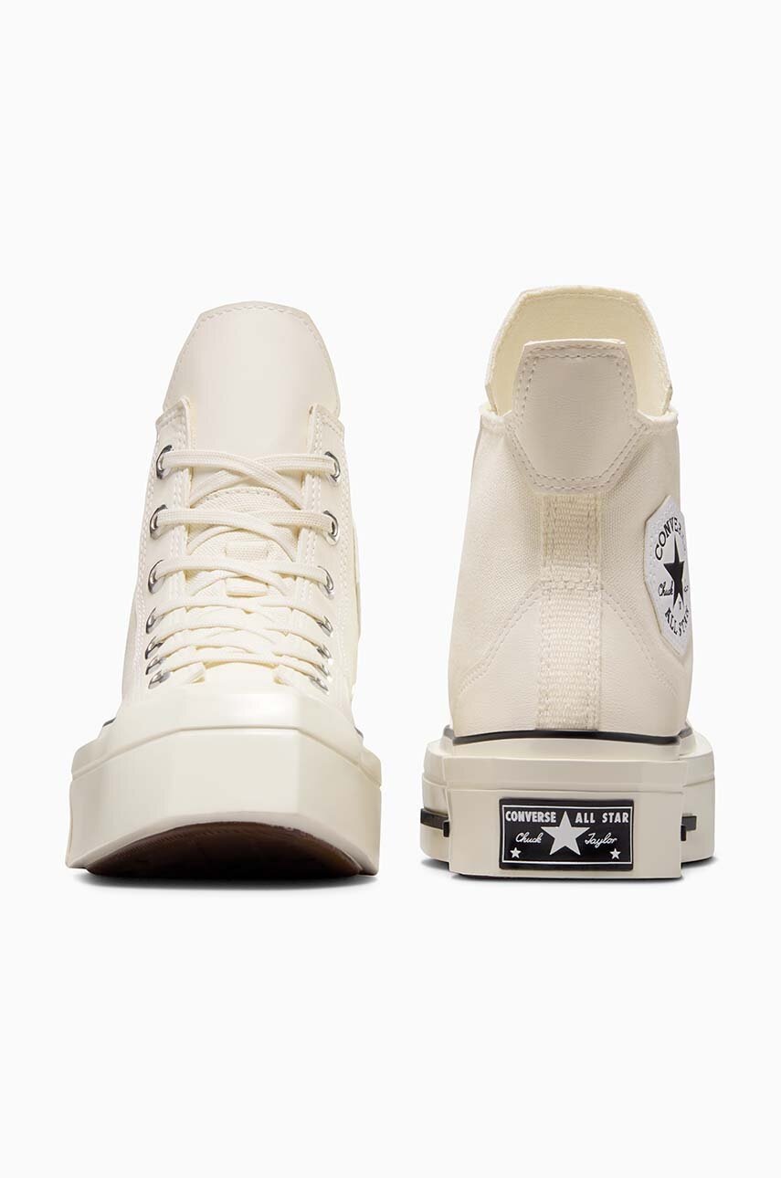 Πάνινα παπούτσια Converse Chuck 70 De Luxe Squared HI χρώμα: μπεζ, A06436C φωτογραφία