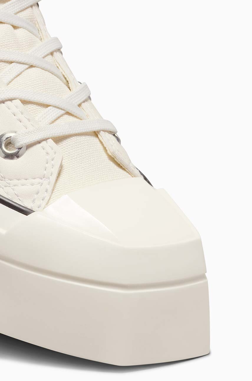 Πάνινα παπούτσια Converse Chuck 70 De Luxe Squared HI χρώμα: μπεζ, A06436C φωτογραφία