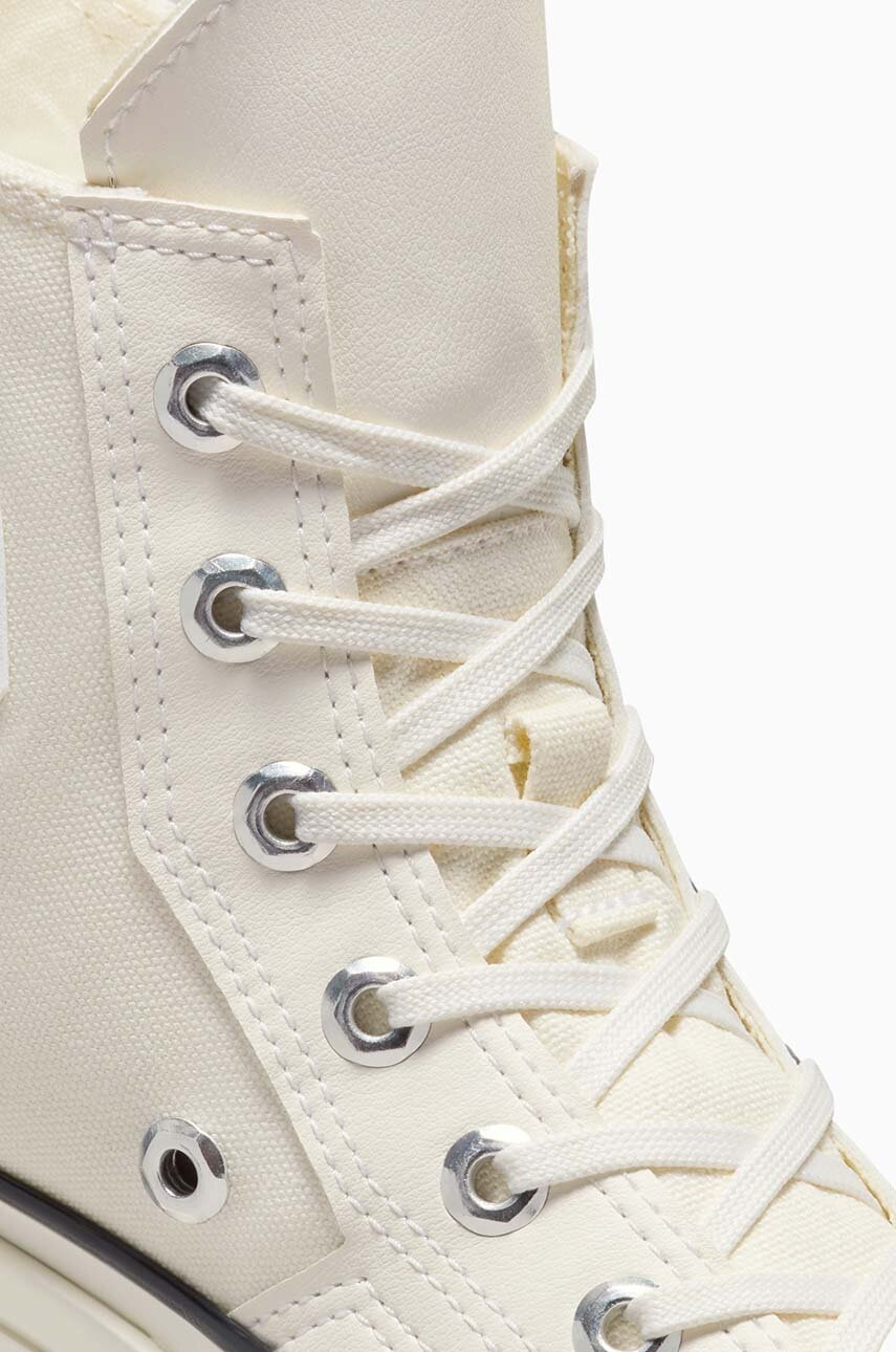 Πάνινα παπούτσια Converse Chuck 70 De Luxe Squared HI χρώμα: μπεζ, A06436C φωτογραφία