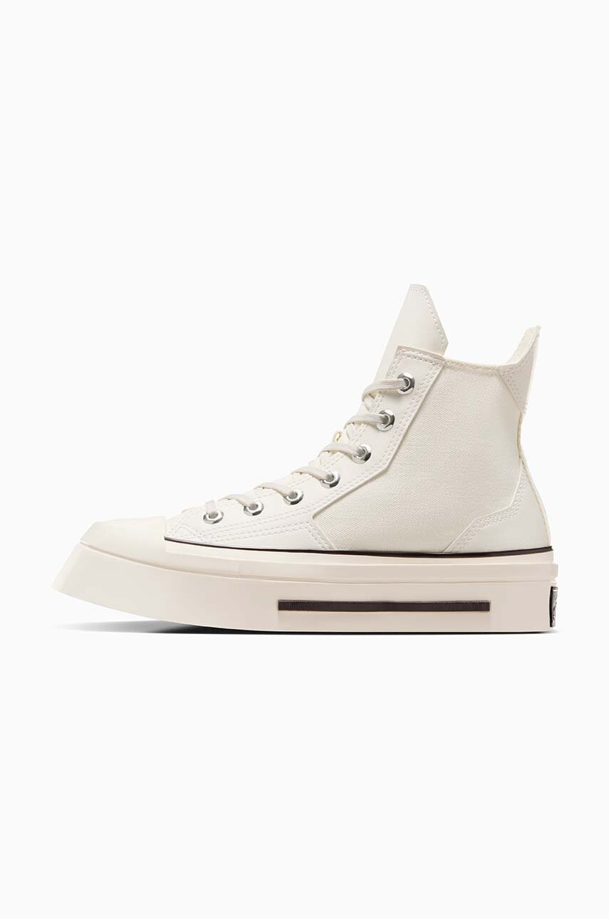 Πάνινα παπούτσια Converse Chuck 70 De Luxe Squared HI χρώμα: μπεζ, A06436C φωτογραφία