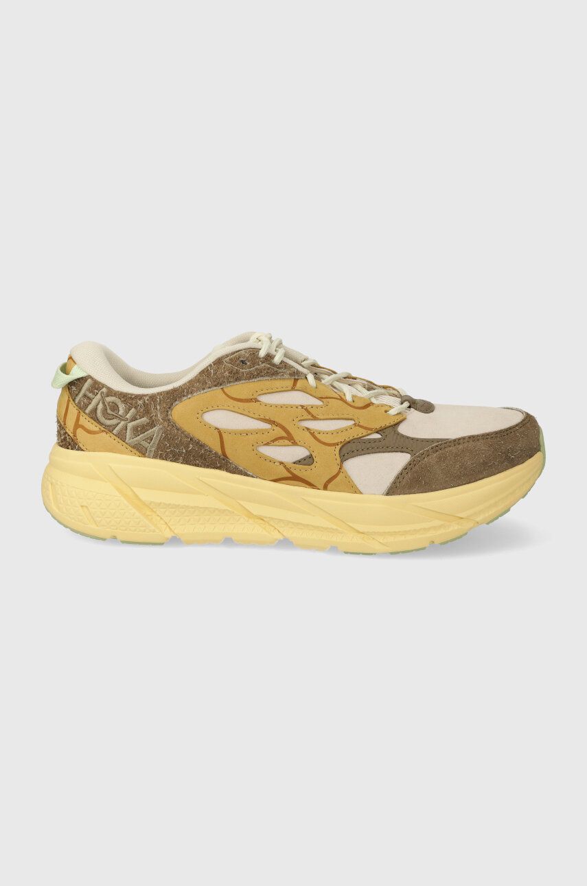 Hoka pantofi Clifton L Suede TP culoarea verde, 1150910