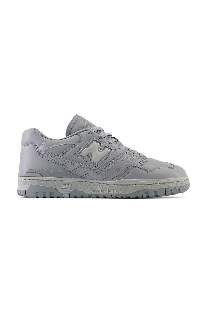 New Balance Adidasi din piele BB550MCB culoarea gri, BB550MCB