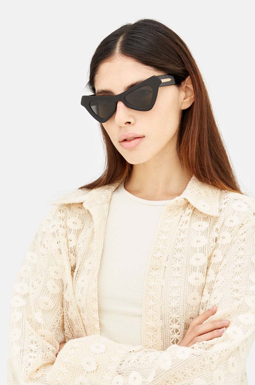 Γυαλιά ηλίου Marni Fairy Pools χρώμα: μαύρο, EYMRN00006 001 TQQ φωτογραφία