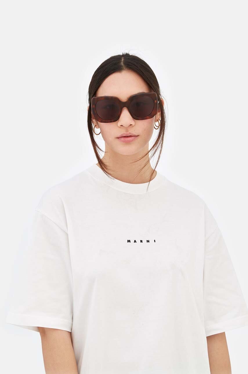 Marni ochelari de soare Jellyfish Lake Blonde femei, culoarea maro, EYMRN00039.002.BZU Marni ochelari de soare Jellyfish Lake Blonde femei, culoarea maro, EYMRN00039.002.BZU