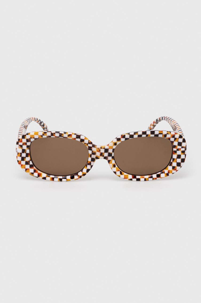 Vans ochelari de soare culoarea alb - Shoppu.ro