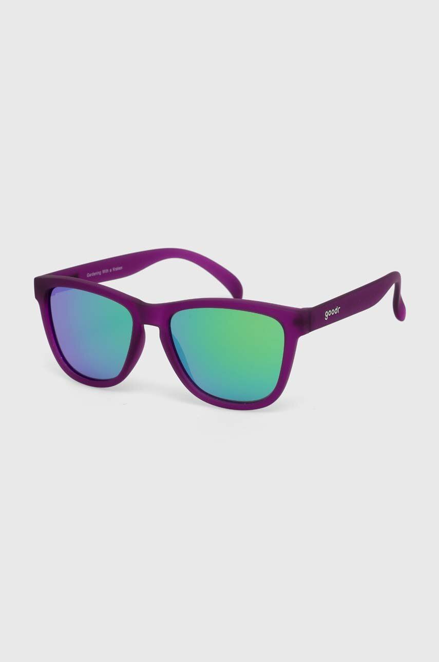 Goodr ochelari de soare OGs Gardening with a Kraken culoarea violet, GO-703612