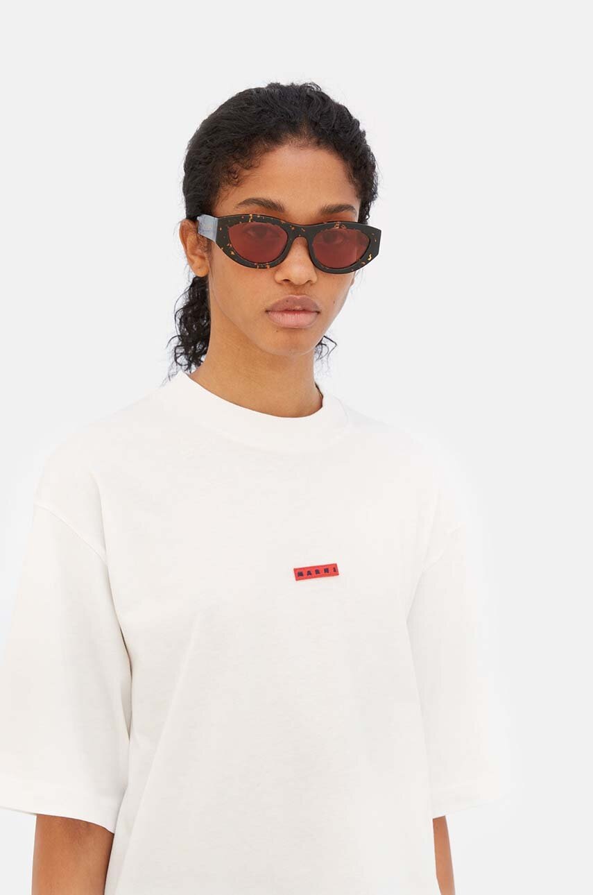 Γυαλιά ηλίου Marni Rainbow Mountains χρώμα: καφέ, EYMRN00005 005 VGO φωτογραφία