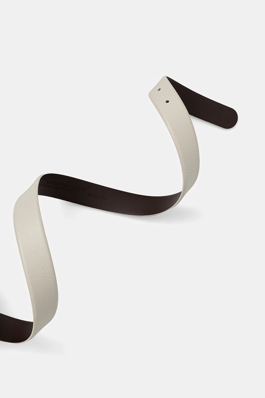 Кожаный ремень BOSS женский цвет бежевый 50480651