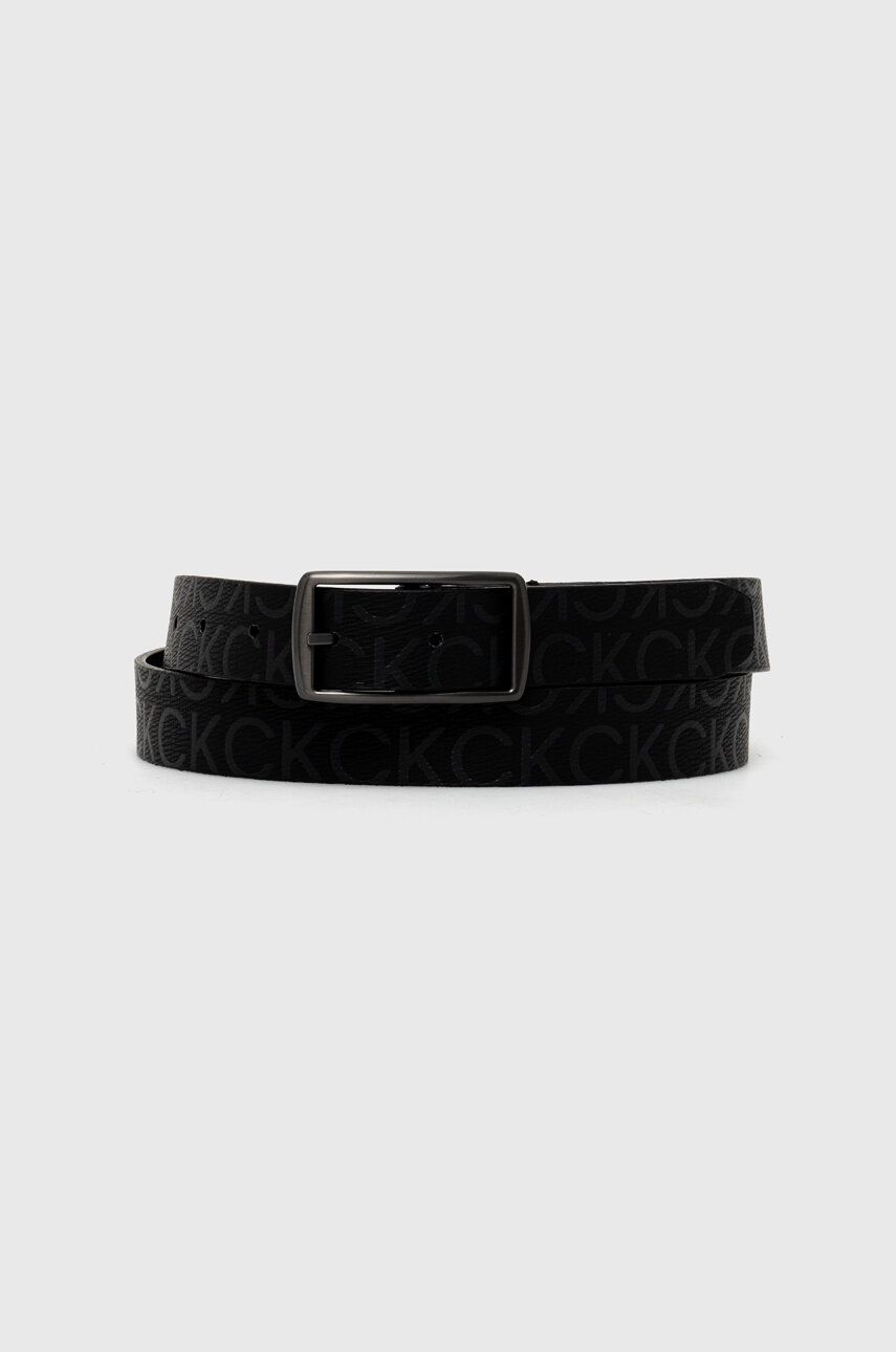 E-shop Oboustranný pásek Calvin Klein dámský, černá barva