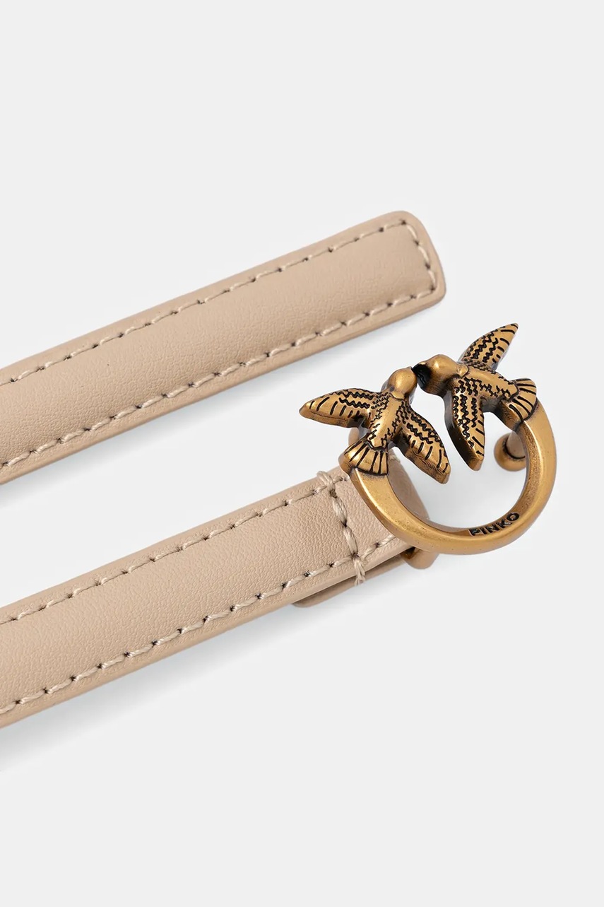 Кожаный ремень Pinko цвет бежевый 102148 A0F1