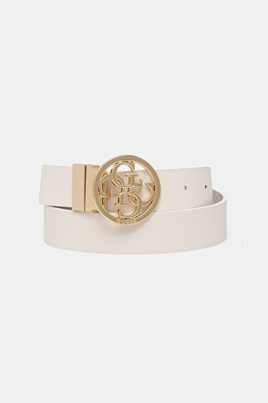

Колан с две лица Guess NOELLE в бежово BW9166 P4235, Бял
