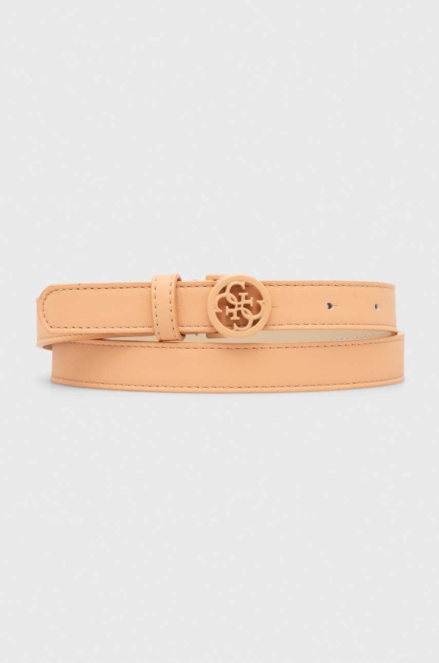 Levně Pásek Guess IWONA dámský, oranžová barva, BW9107 P4220