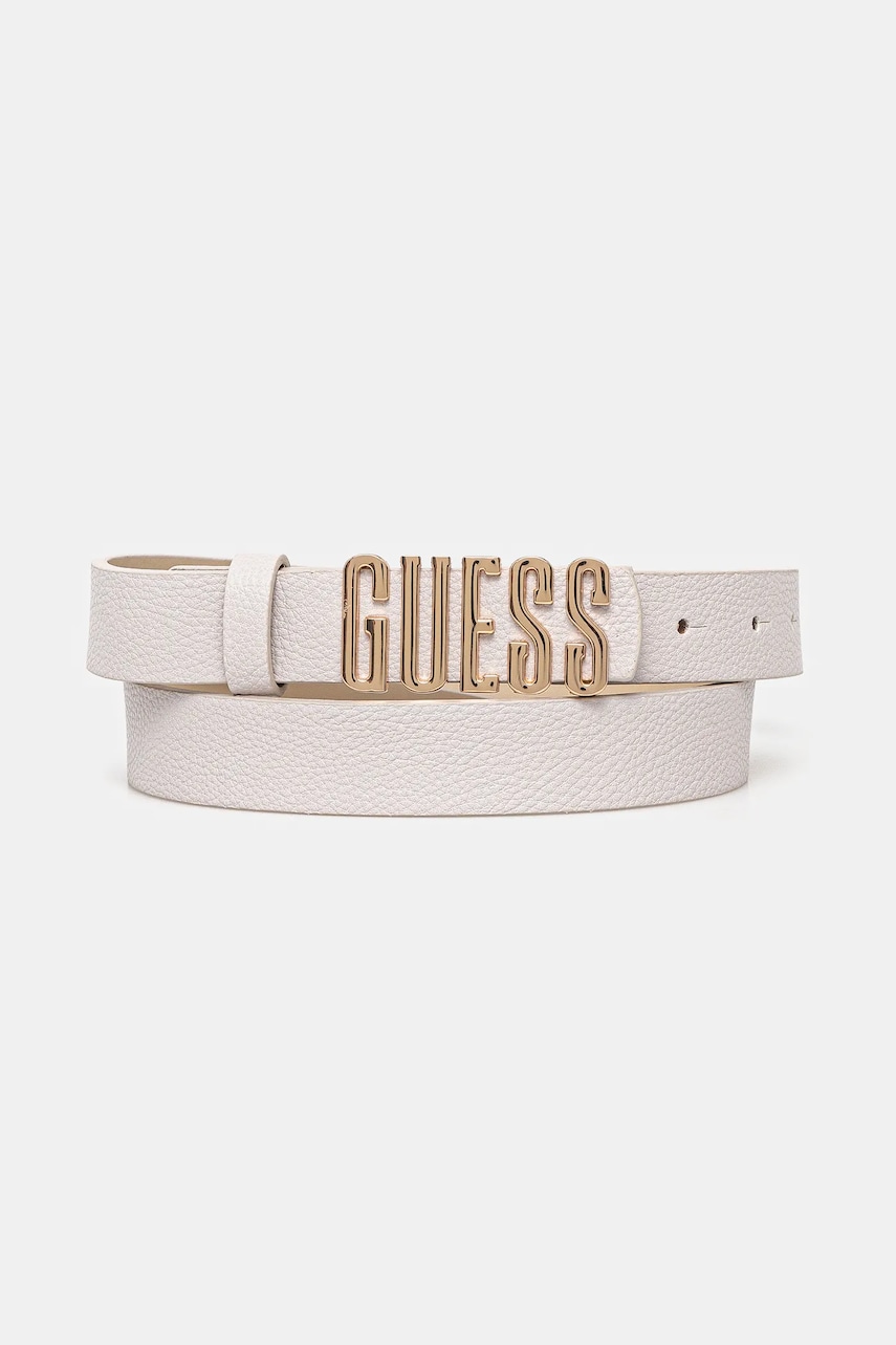 Levně Pásek Guess MERDIAN dámský, béžová barva, BW9114 P4225