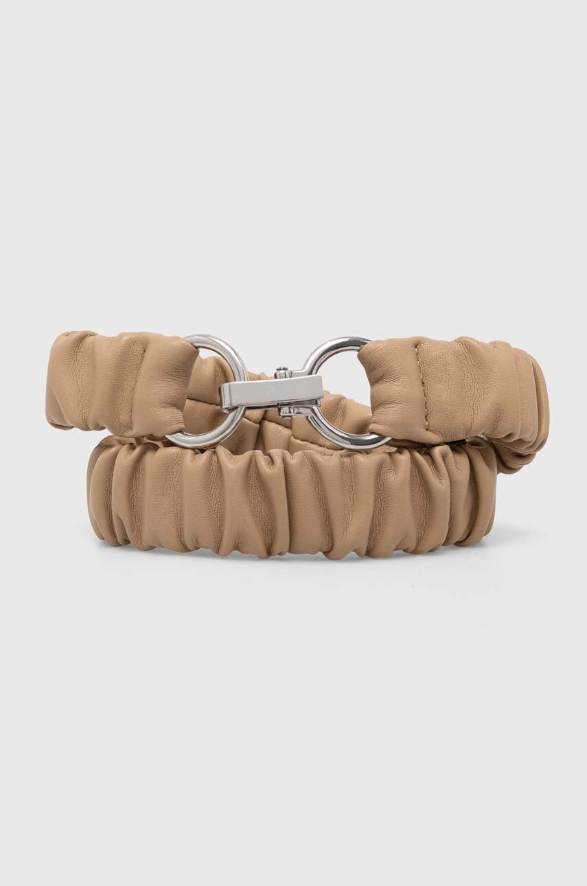 Sisley curea femei, culoarea bej - Shoppu.ro
