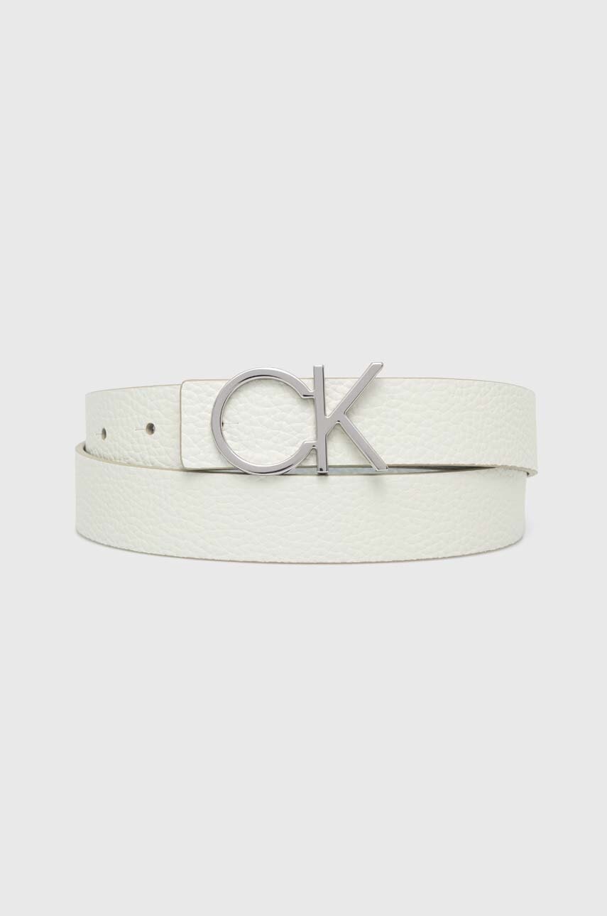 

Кожен колан с две лица Calvin Klein дамски в зелено K60K611904, Зелен
