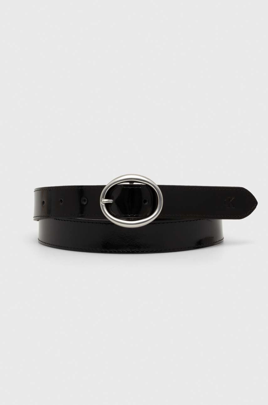 

Кожен колан Calvin Klein Jeans дамски в черно K60K611985, Черен
