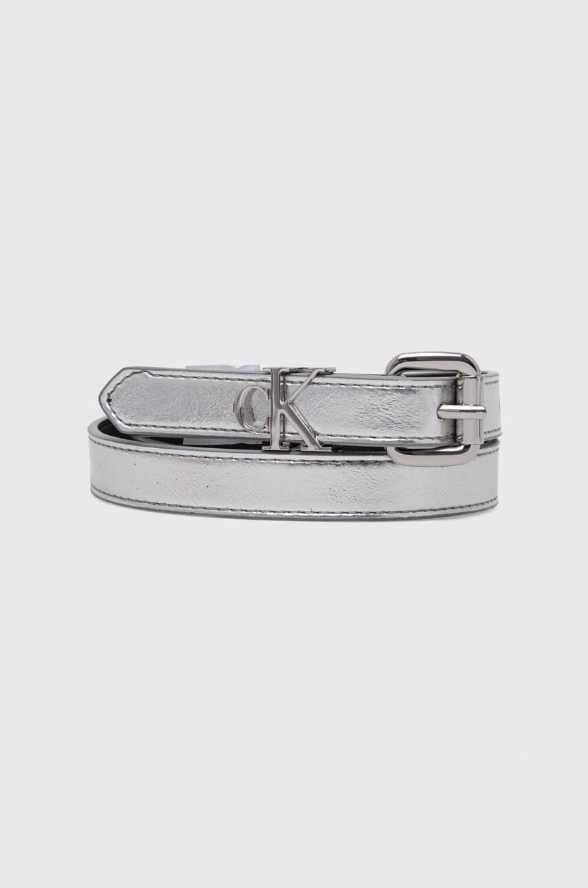 

Детски колан Calvin Klein Jeans в сребристо, Сребърен