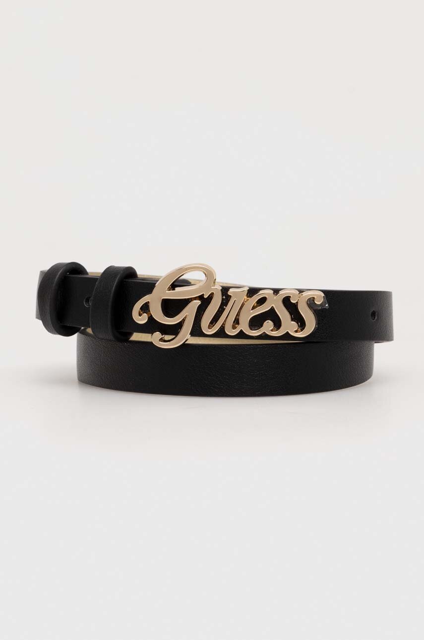 

Детски колан Guess в черно, Черен