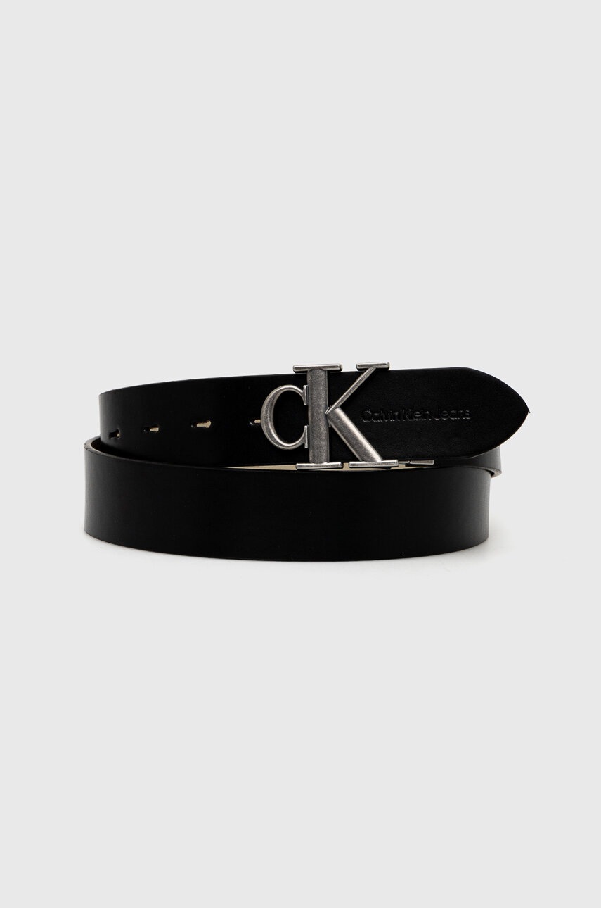 

Колан с две лица Calvin Klein Jeans мъжки в черно K50K511415, Черен
