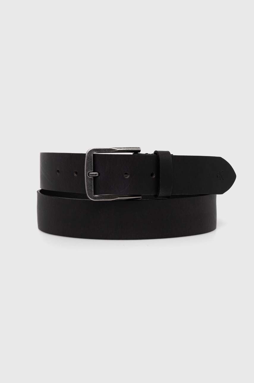 

Кожен колан Calvin Klein Jeans мъжки в кафяво K50K511421, Черен