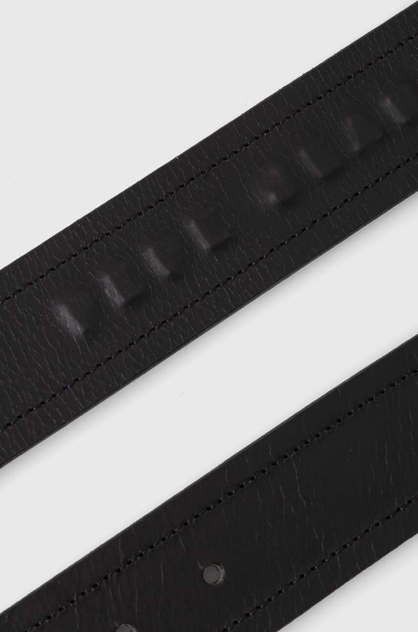 Δερμάτινη ζώνη Pepe Jeans SANDRO BELT χρώμα: μαύρο PM021017 φωτογραφία