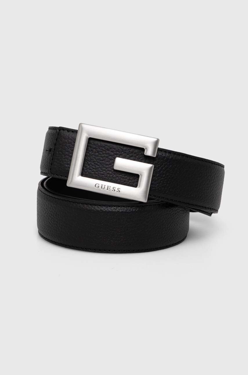 

Кожен колан Guess мъжки в черно BMGQBO P4235, Черен