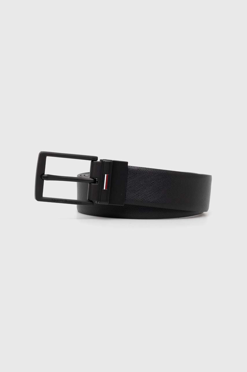 

Кожен колан с две лица Tommy Hilfiger мъжки в черно AM0AM12178, Черен