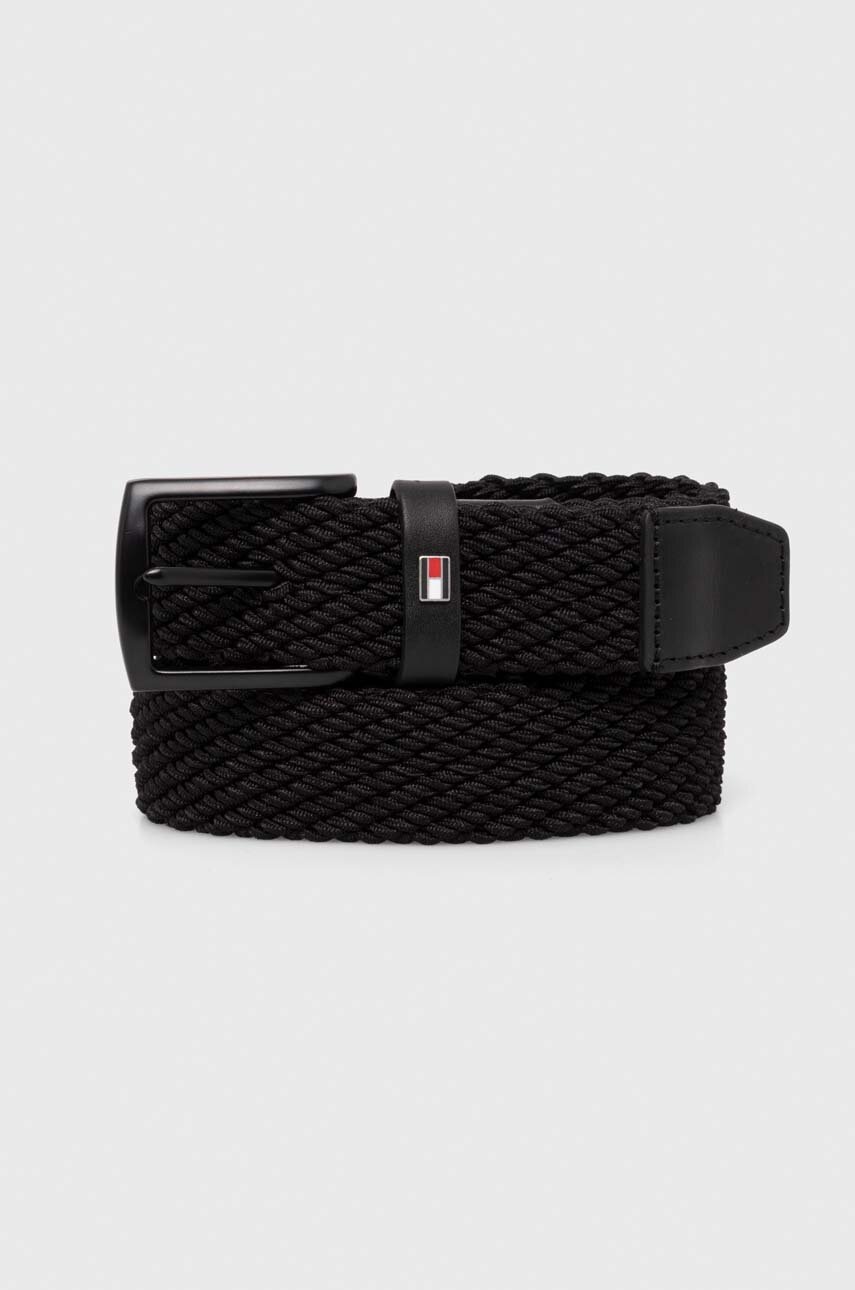 

Колан Tommy Hilfiger мъжки в черно AM0AM12243, Черен