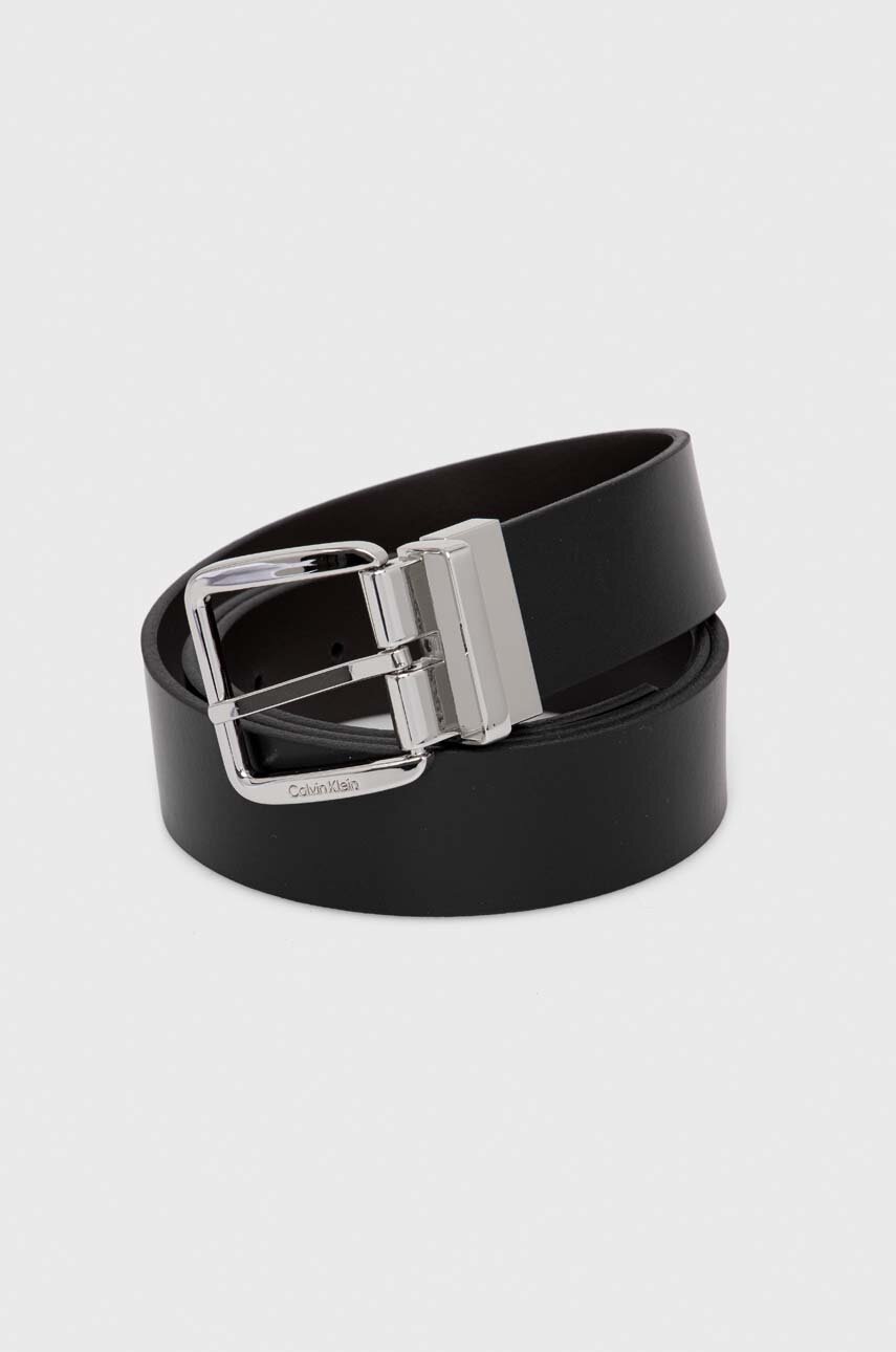 

Кожен колан с две лица Calvin Klein мъжки в черно K50K509962, Черен