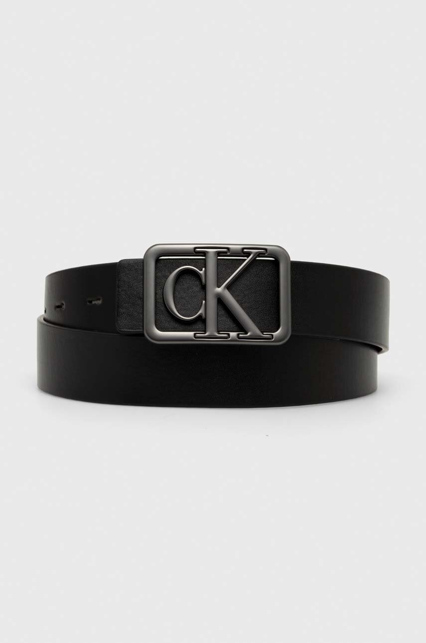 

Колан с две лица Calvin Klein Jeans мъжки в черно K50K511820, Черен