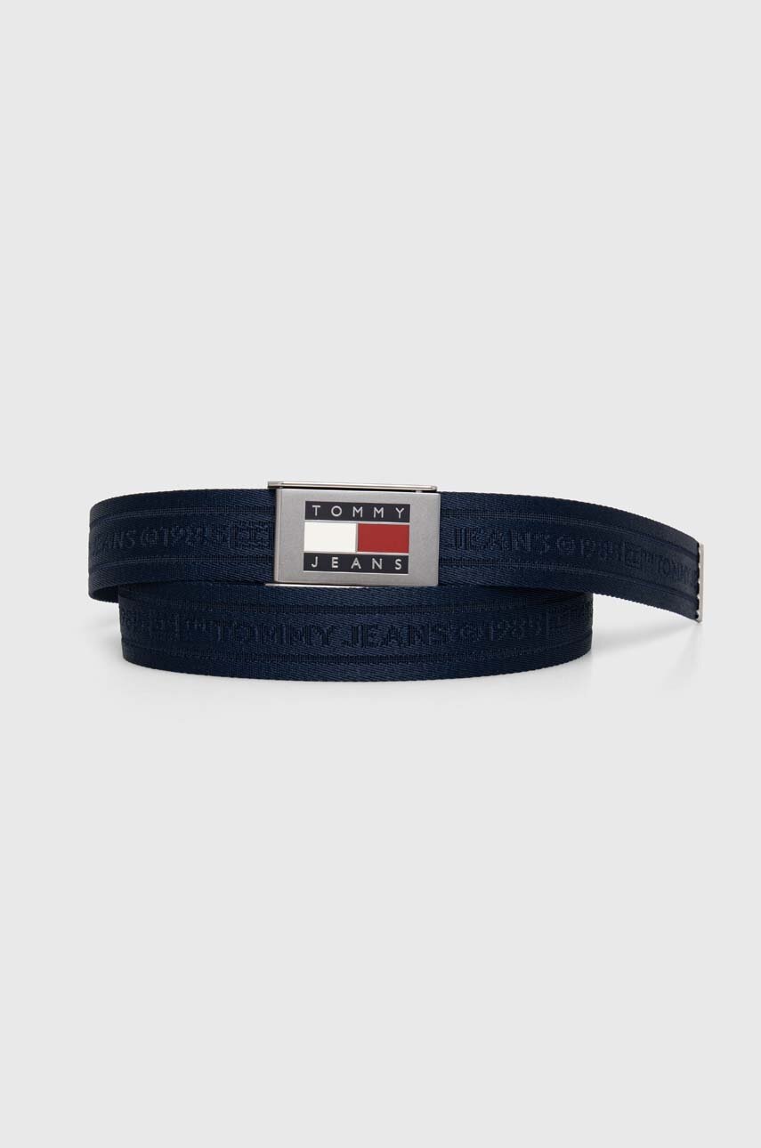 Tommy Jeans curea bărbați, culoarea bleumarin AM0AM12342