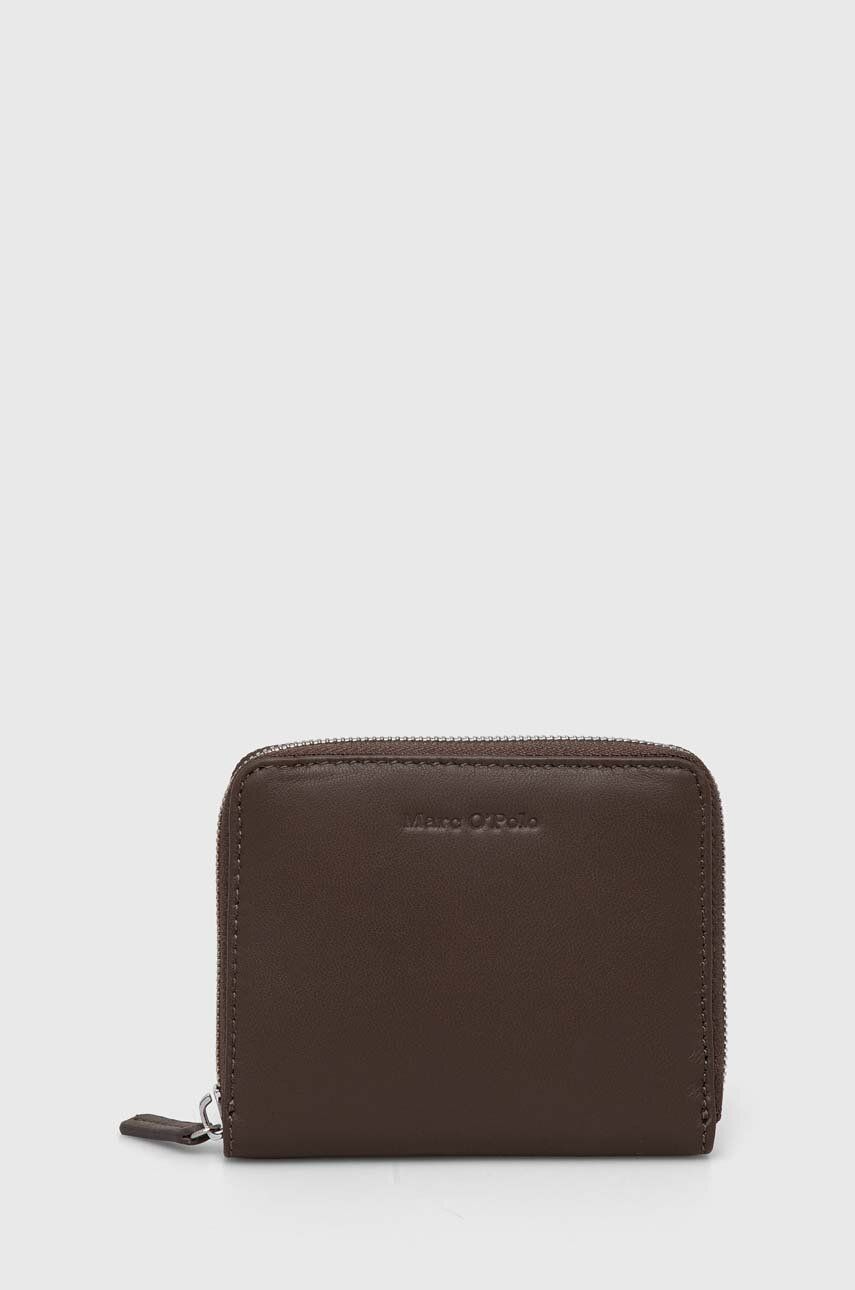 E-shop Kožená peněženka Marc O'Polo hnědá barva