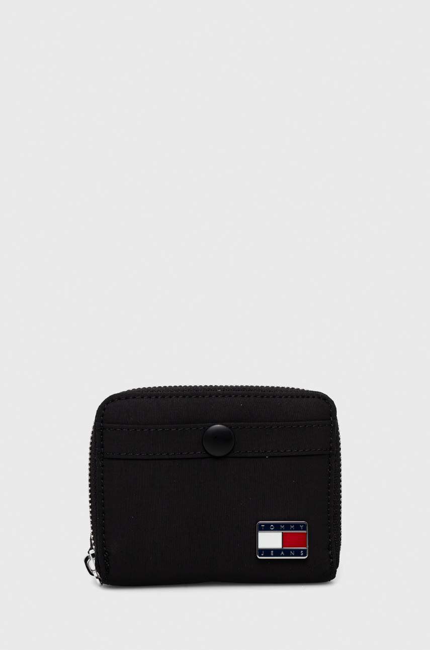 Tommy Jeans portofel femei, culoarea negru AW0AW15830