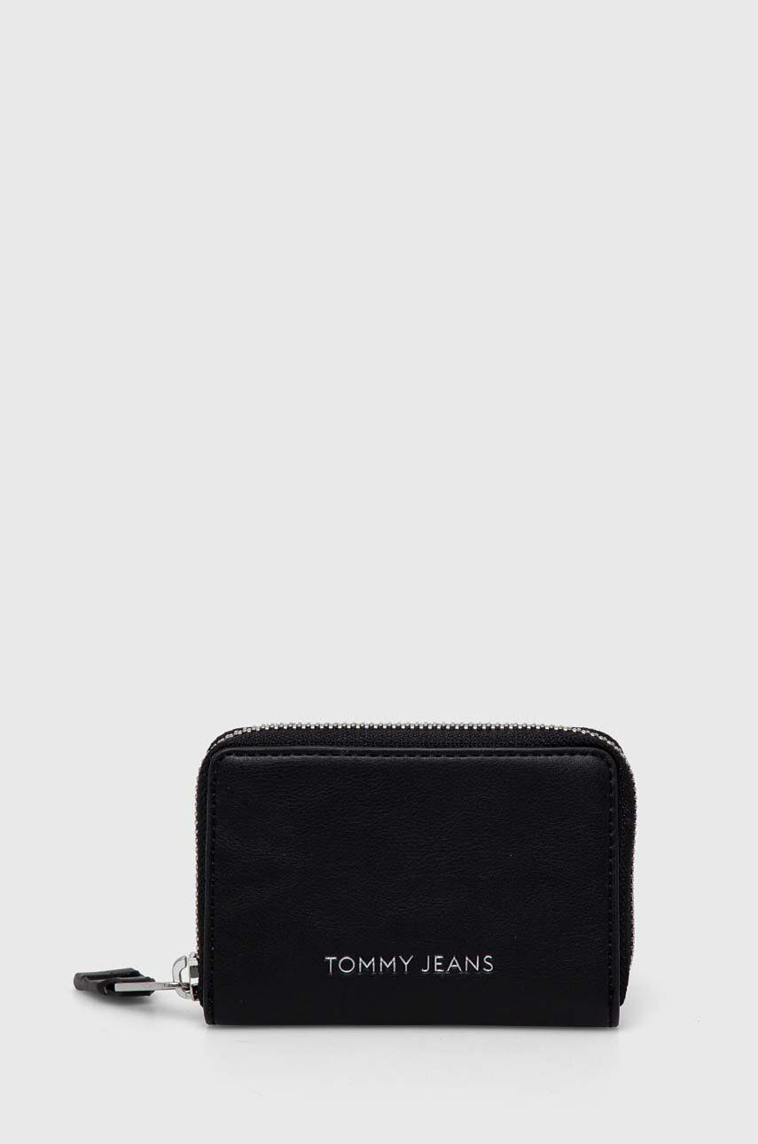 Tommy Jeans portofel femei, culoarea negru