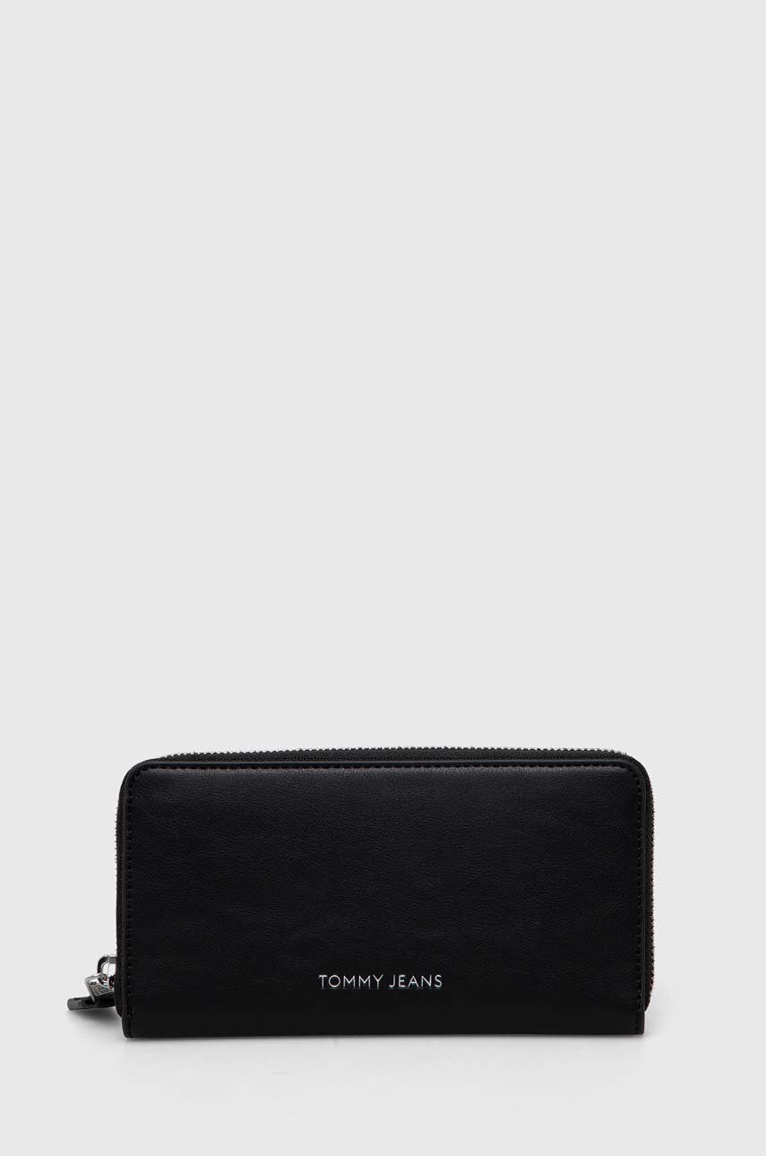Tommy Jeans portofel femei, culoarea negru
