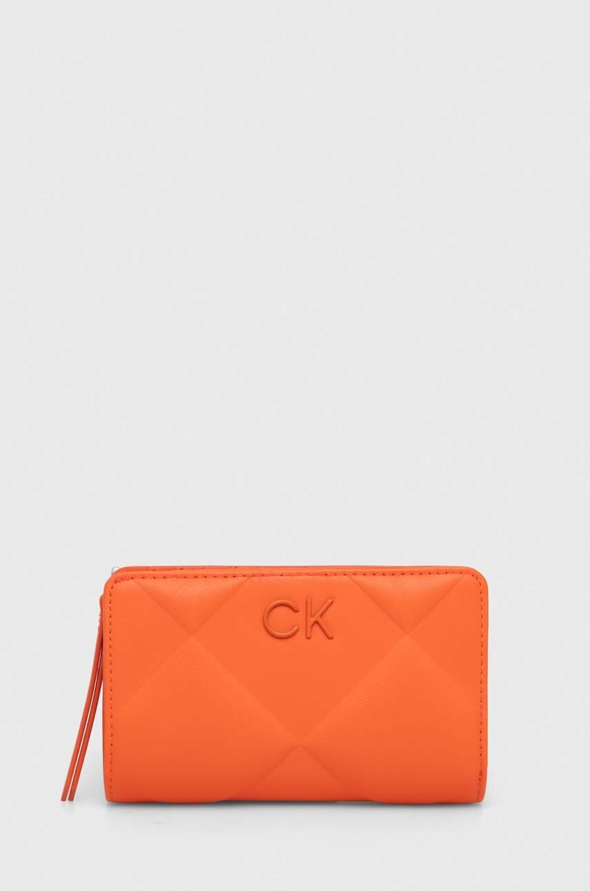 Levně Peněženka Calvin Klein oranžová barva, K60K611374