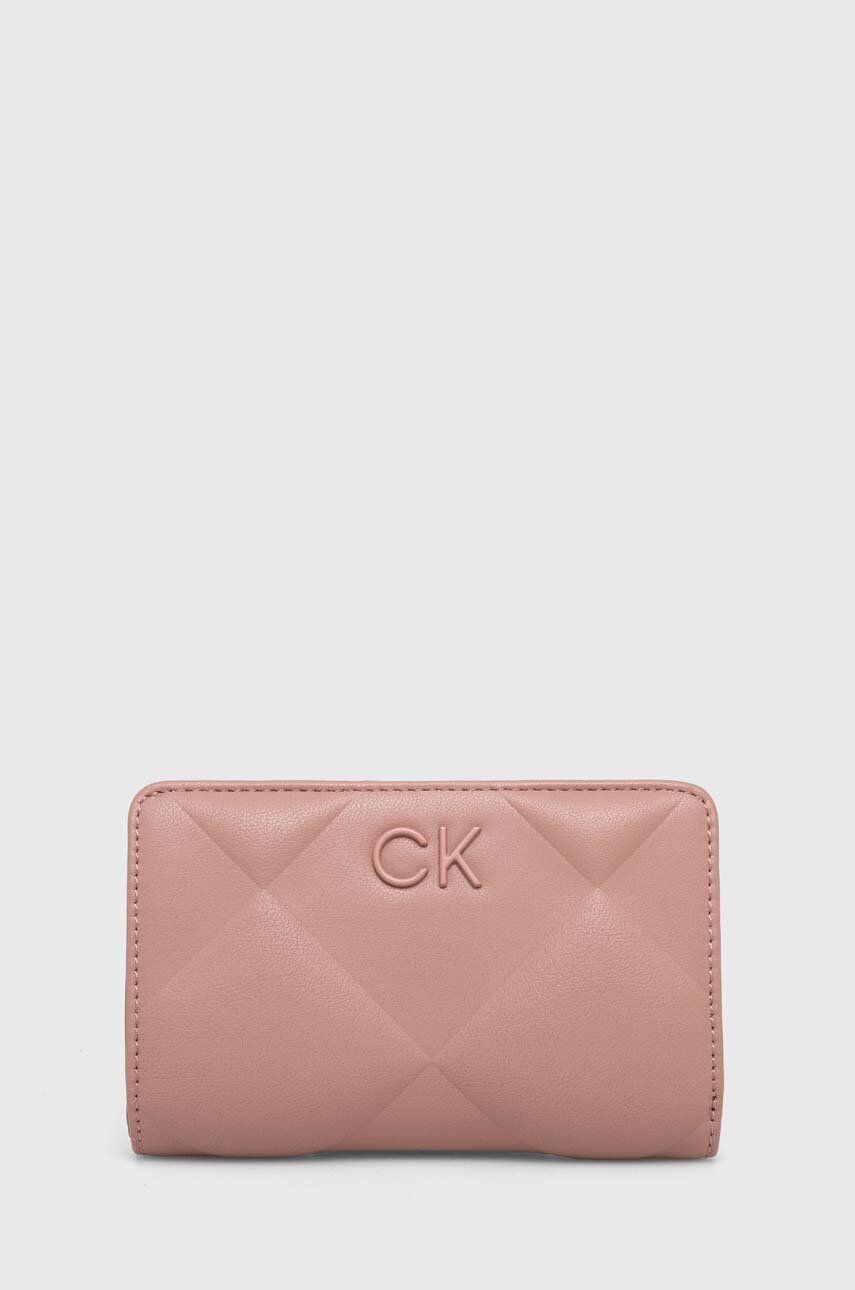 Levně Peněženka Calvin Klein růžová barva, K60K611374
