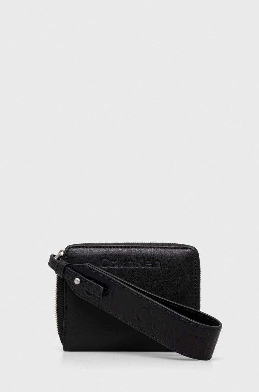 

Портмоне Calvin Klein дамски в черно K60K611387, Черен